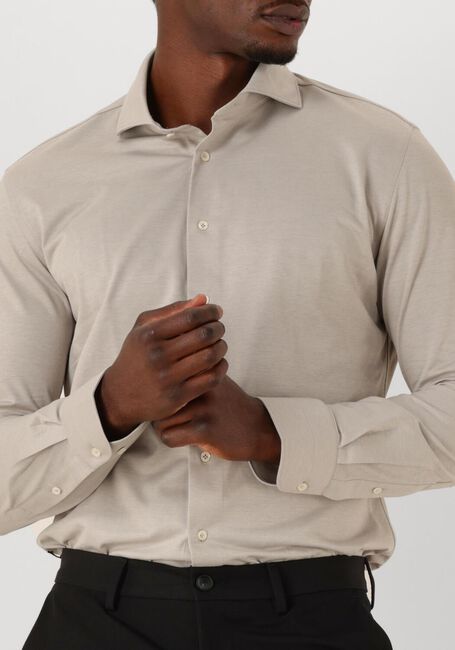 Beige PROFUOMO Klassisches Oberhemd SHIRT X-CUTAWAY JAPANESE KNITTED - large