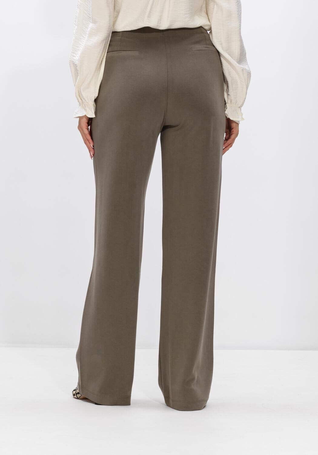 Olive SUMMUM Weite Hose TROUSERS WASHED MODAL SCUBA - large