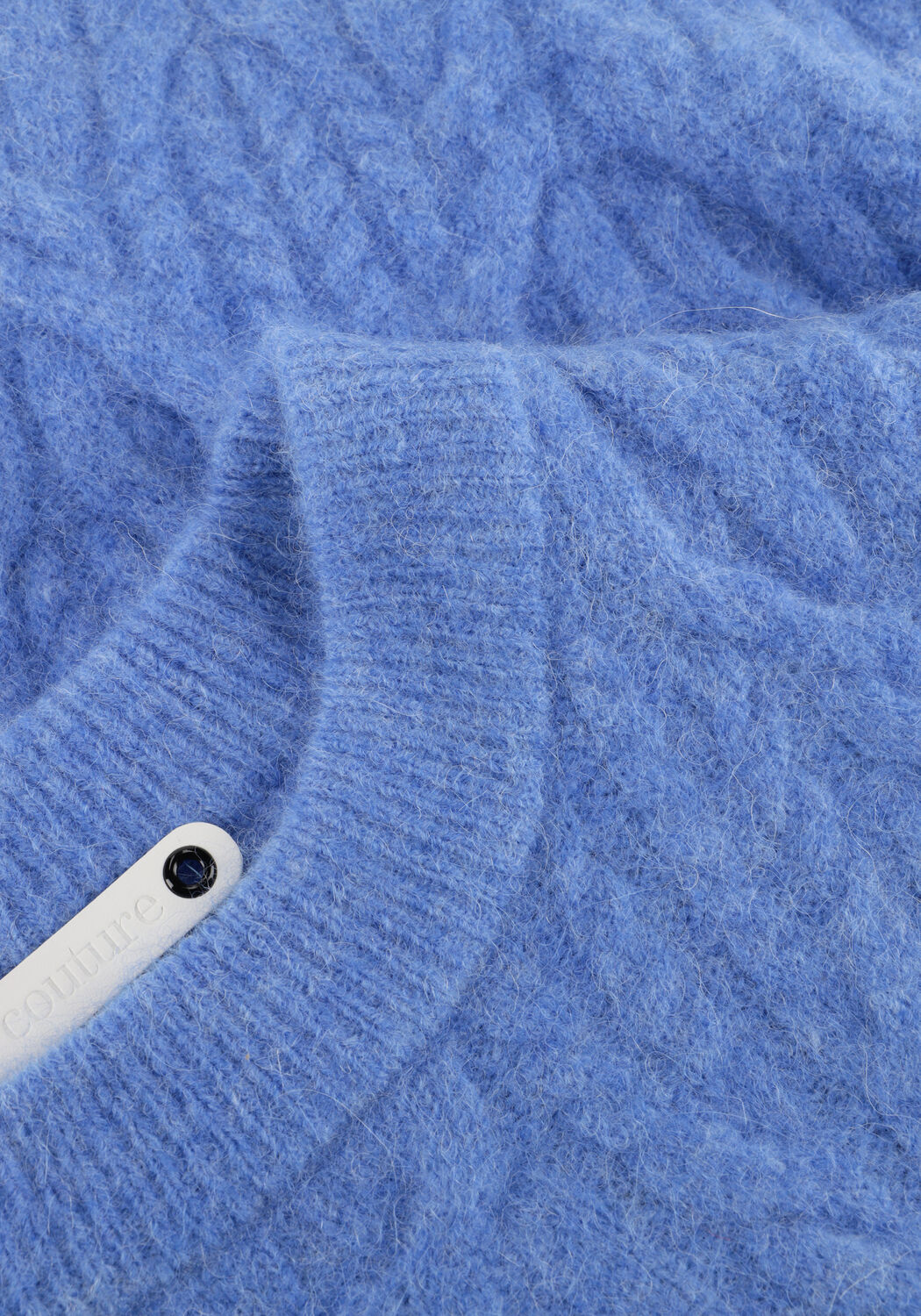 Blaue CO'COUTURE Pullover BENAL CABLE O-KNIT - large