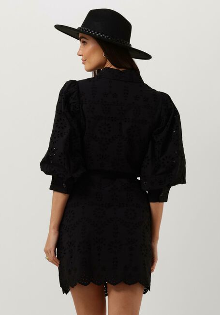 Schwarze SCOTCH & SODA Minikleid PUFF SLEEVE COTTON MIDI DRESS - large