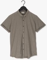 Taupe DSTREZZED Casual-Oberhemd SHIRT BUTTON DOWN S/S MELANGE PIQUE