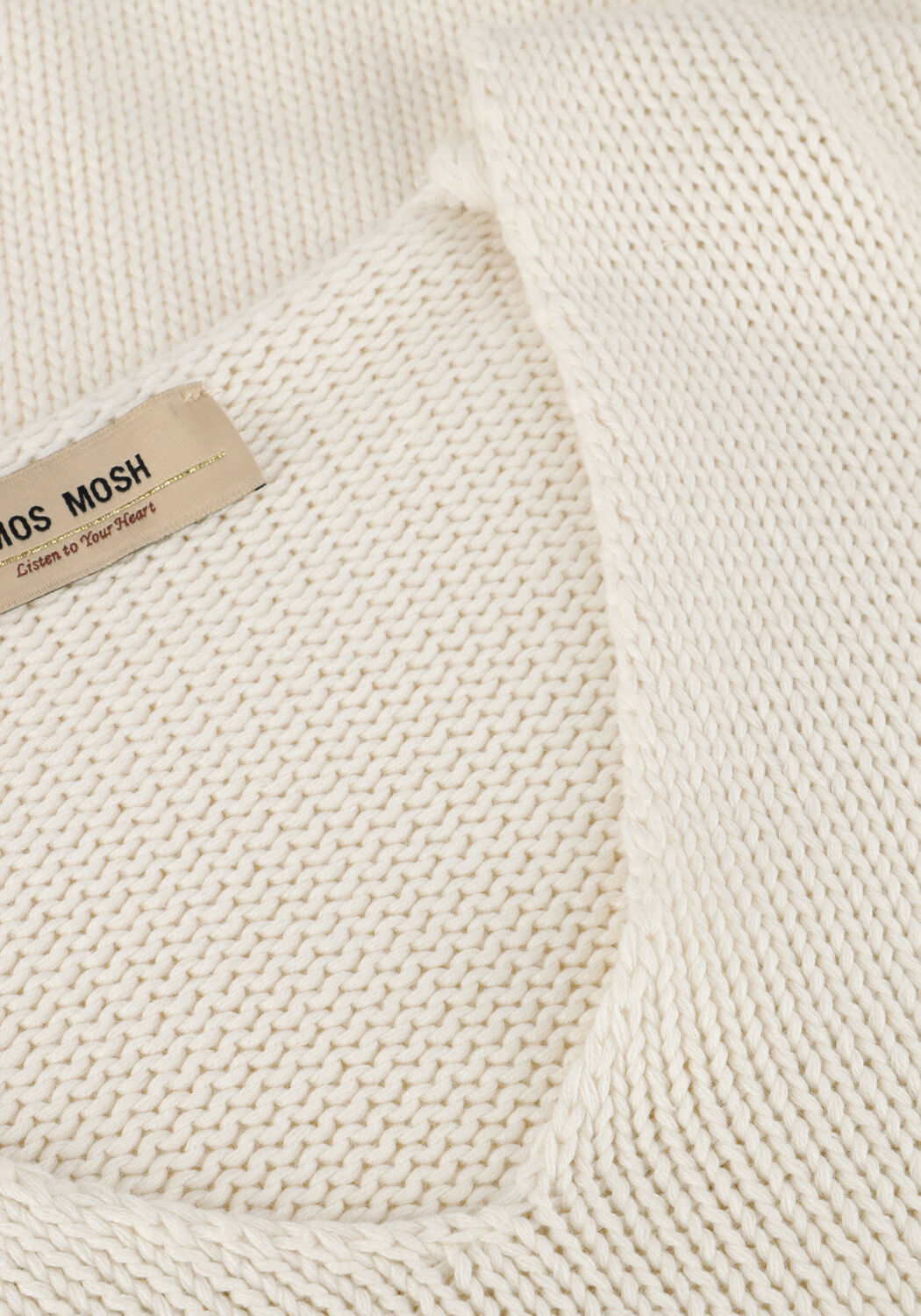 Ecru MOS MOSH Pullover MMBINE LSV-NECK KNIT - large