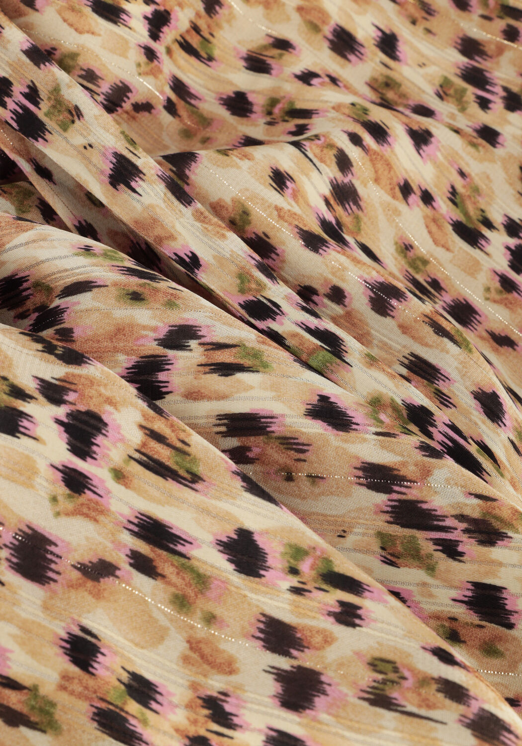 Beige NOTRE-V Minikleid SHORT PRINTED WRAP DRESS - large