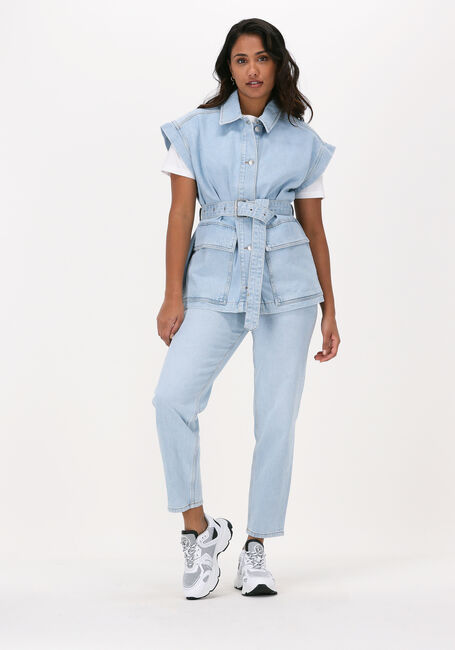 Hellblau SELECTED WOMEN Mom jeans RITA HW MOM LIGHT BLUE JEANS - large