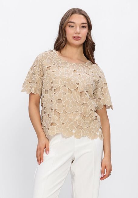 Goldfarbene NUKUS Top OCTAVIA TOP FLOWER - large