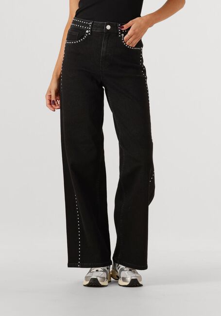 Dunkelgrau Y.A.S. Wide jeans YASNOELLE HMW STUDDED JEANS - large