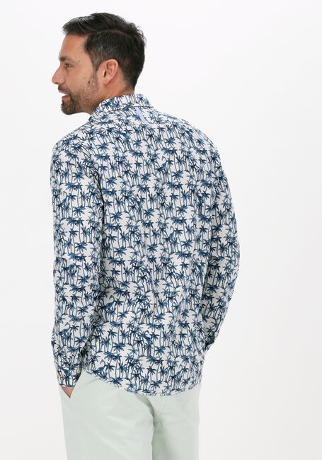 Blaue SCOTCH & SODA Casual-Oberhemd SLIM FIT PRINTED POPLIN SHIRT - large