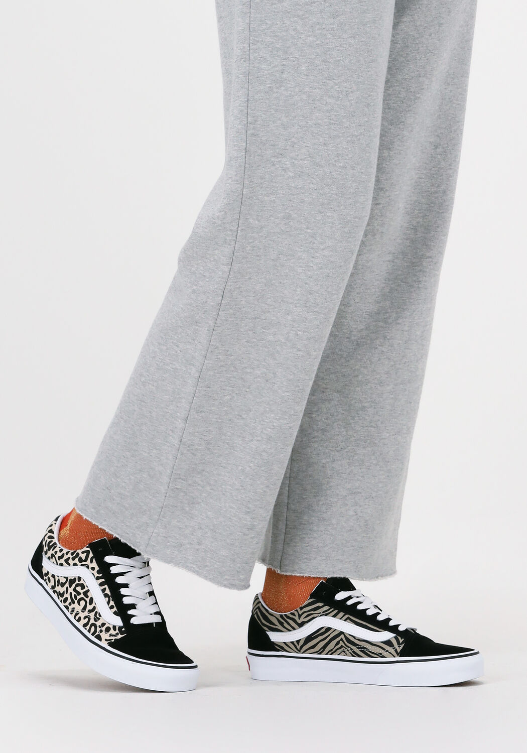 Vans old skool bianche pelle online