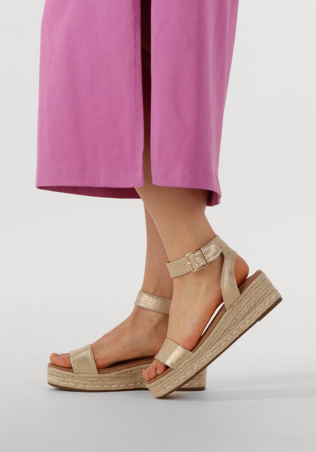 Goldfarbene AYANA Sandaletten mit Absatz 0047-43 - large