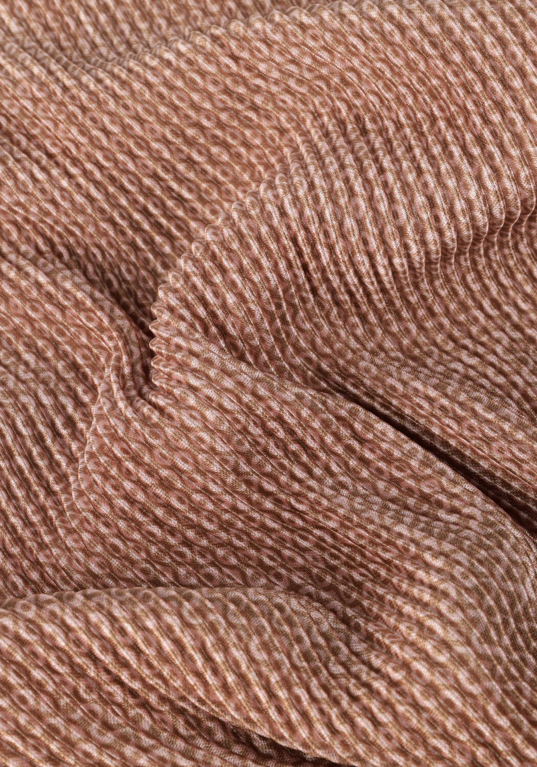 Taupe NONO Minikleid MIRON AOP PLISSEE DRESS - large