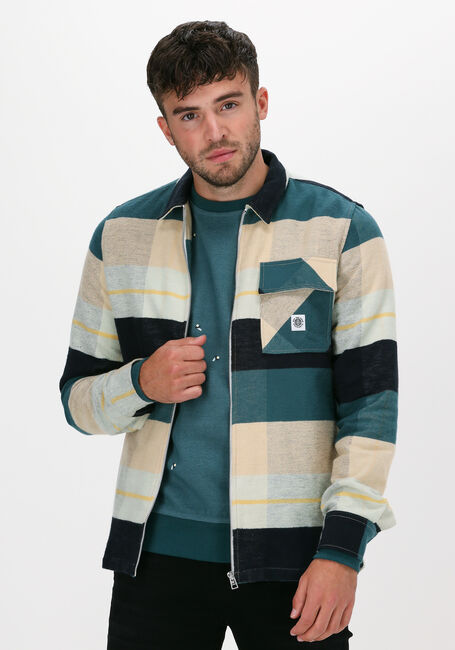 Mehrfarbige/Bunte KULTIVATE Overshirt ST CHECKERZ - large