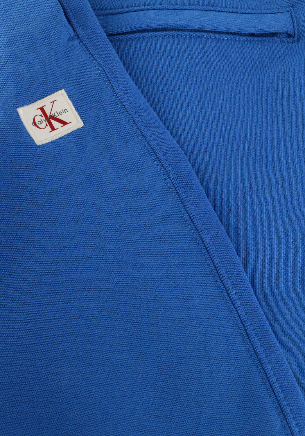 Blaue CALVIN KLEIN Kurze Hose EU 350TERRY BADGE SHORT - large