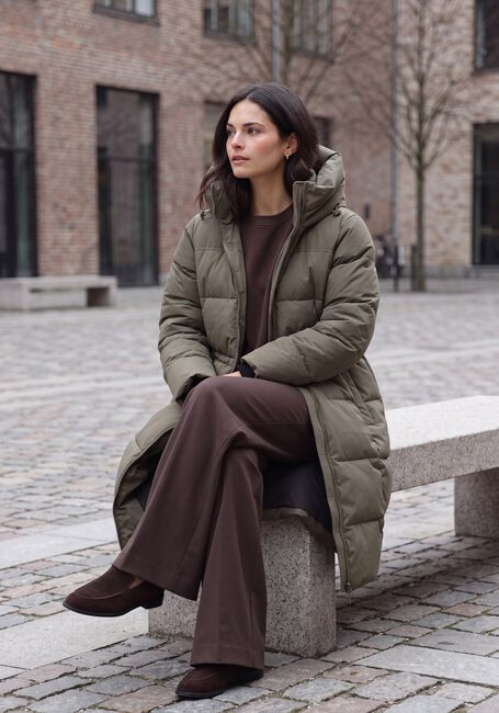 Khaki MSCH COPENHAGEN Wattierte Jack MSCHZALA PAVINARIA JACKET - large