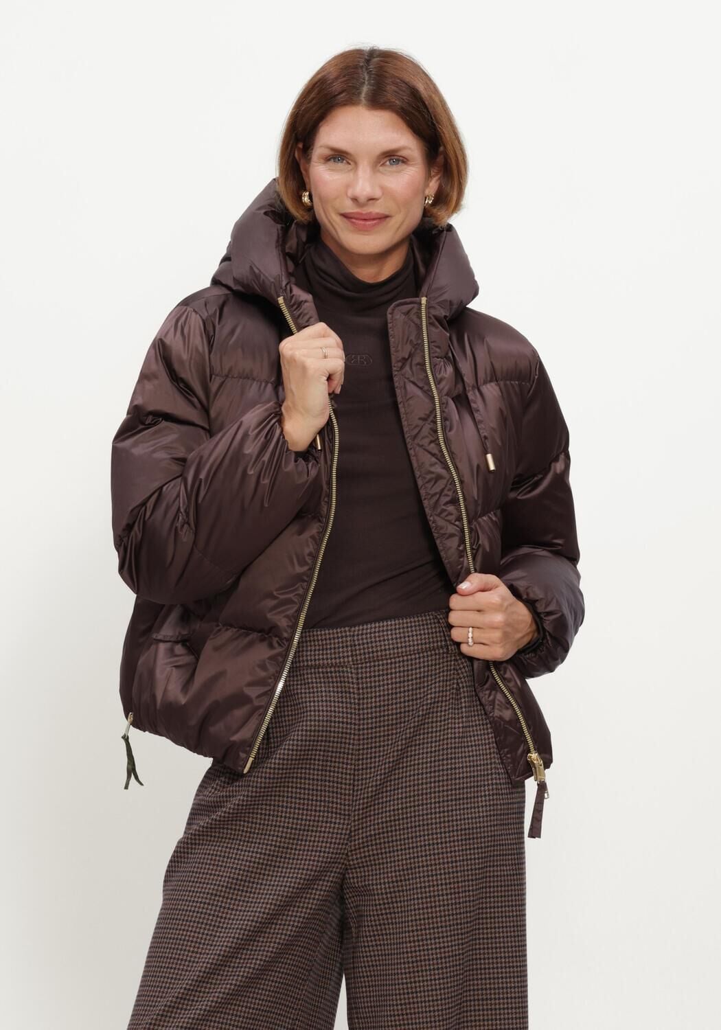 Braune BEAUMONT Wattierte Jack MARIAN JACKET - large