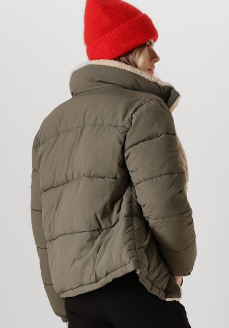 Grüne ANOTHER LABEL Wattierte Jack MILLE TEDDY PUFFER - large