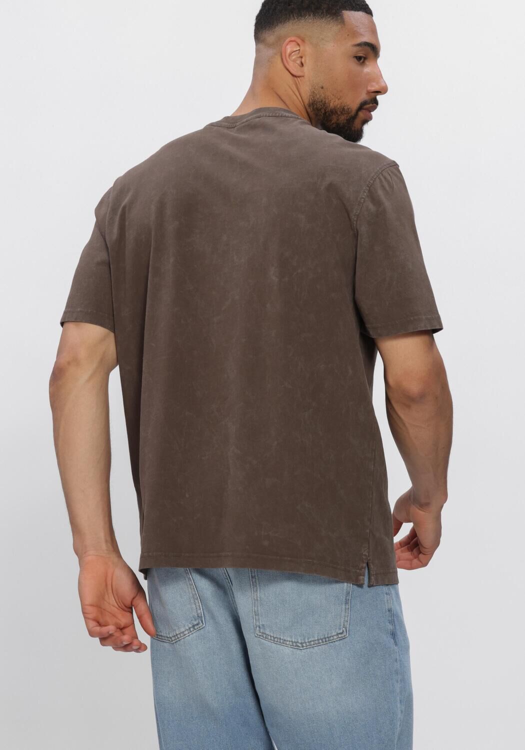 Schwarze LYLE & SCOTT T-shirt HEAVY LAUNDERED T-SHIRT - large