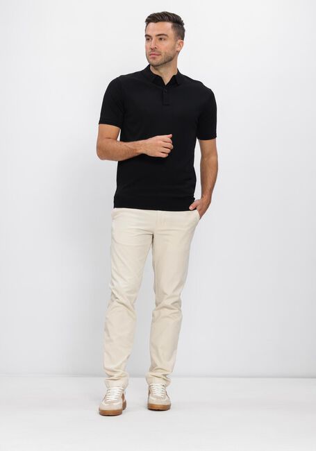Schwarze GENTI Polo-Shirt POLO 2 BUTTON SS 1260 - large