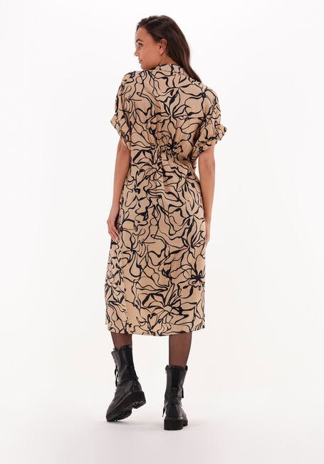 Camelfarbene OBJECT Midikleid TIANA SS SHIRT DRESS - large