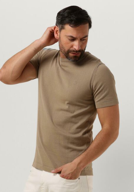 Beige DSTREZZED T-shirt DS_ZEKE TEE - large