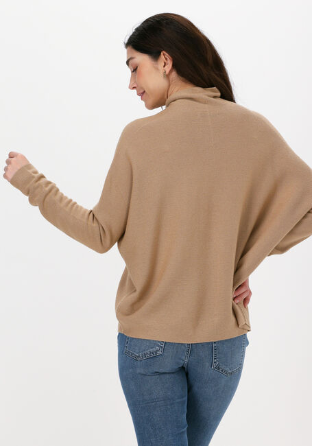 Camelfarbene DRYKORN Rollkragenpullover LIORA - large