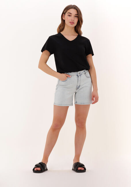 Schwarze MY ESSENTIAL WARDROBE T-shirt 08 THE VTEE SLUB YARN JERSEY - large