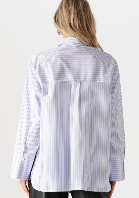 Hellblau NEO NOIR Blusen DITA MINI STRIPE SHIRT - large