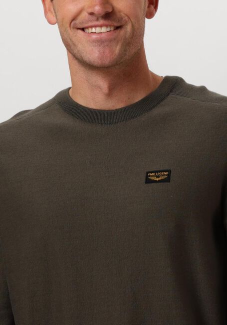 Grüne PME LEGEND Pullover R-NECK AMERICAN CLASSIC BUCKLEY KNIT - large