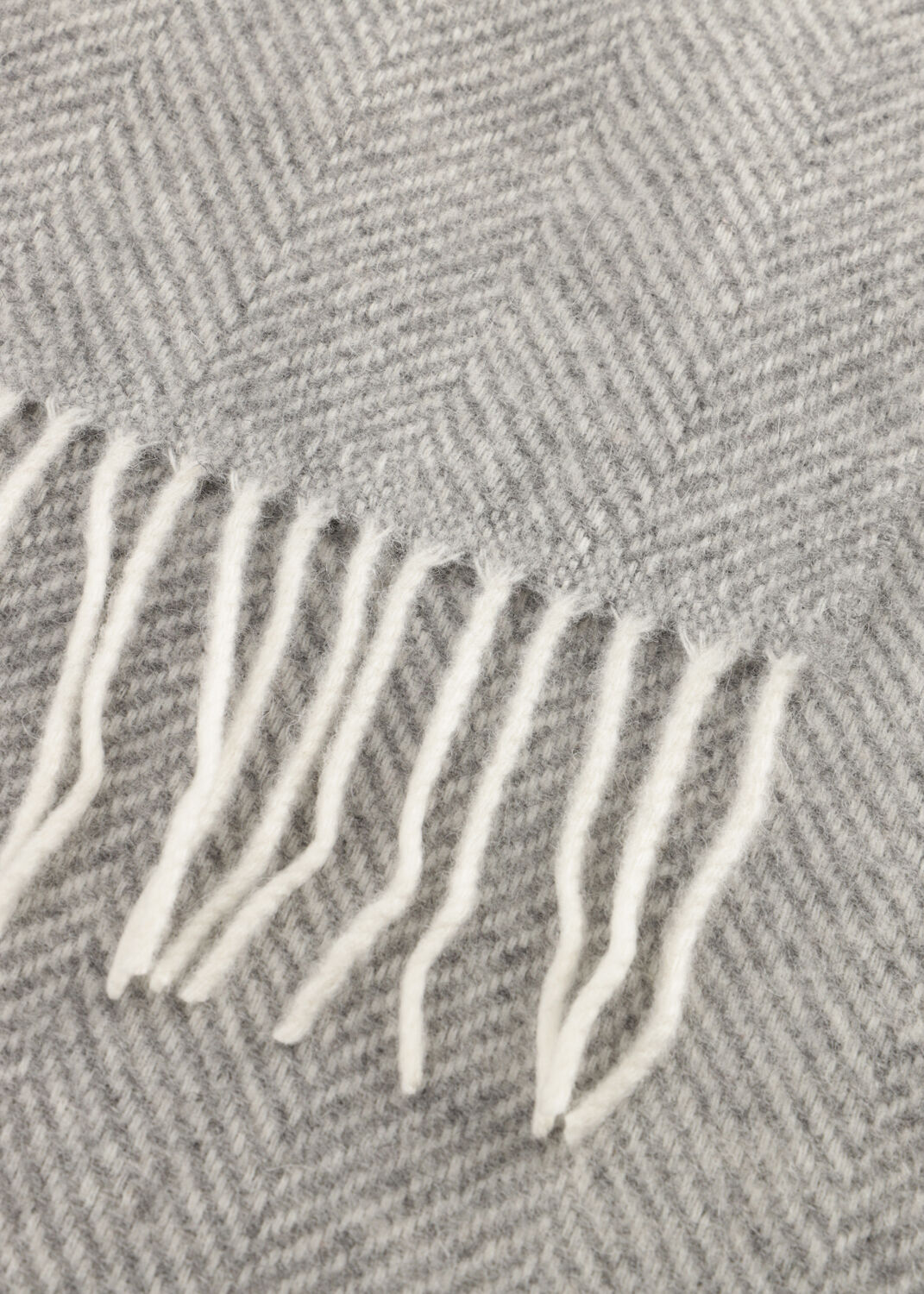 Graue PROFUOMO Schal SCARF LAMBSWOOL - large