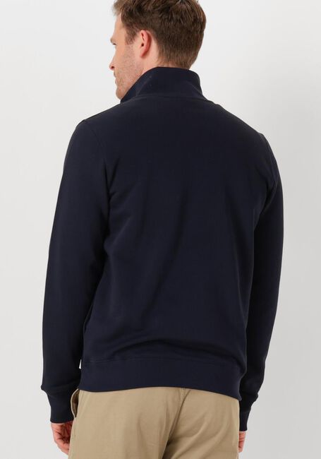 Blaue PS PAUL SMITH Strickjacke MENS REG FIT ZIP TOP ZEBRA - large
