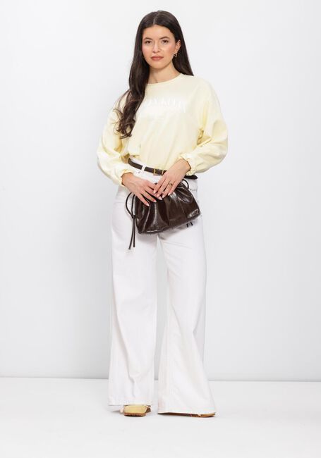 Gelbe CALVIN KLEIN Pullover LOGO GRAPHIC CREWNECK SWEATSHIRT - large