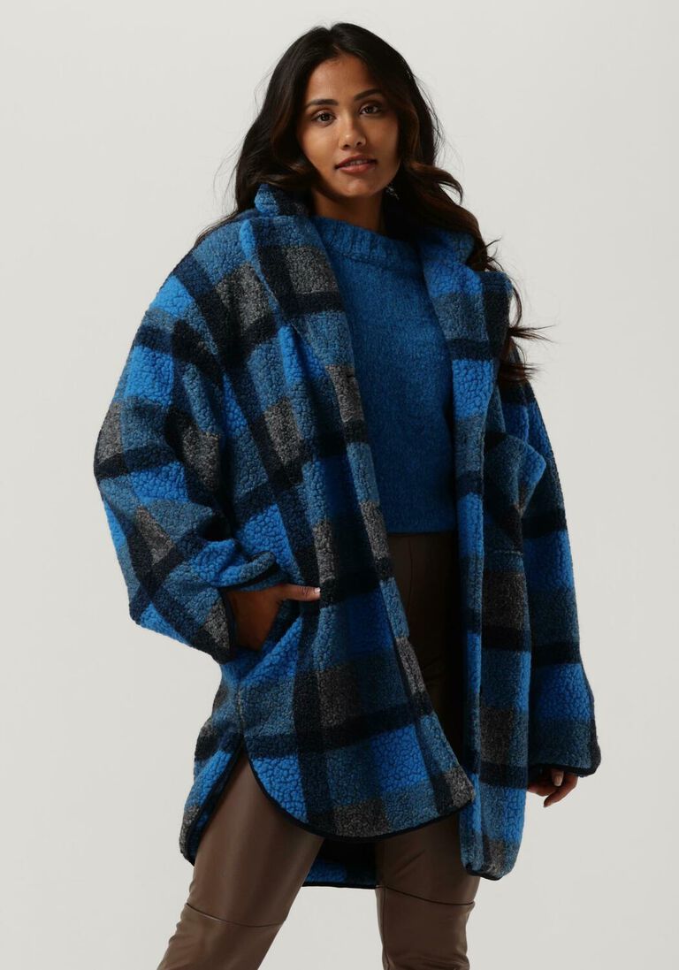 blaue penn & ink mäntel coat teddy