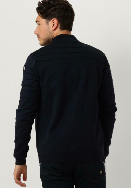 Dunkelblau VANGUARD Strickjacke ZIP JACKET COTTON BONDED MOULINE - large