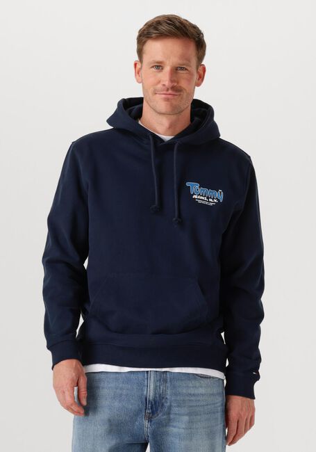 Dunkelblau TOMMY JEANS Pullover TJM REG FONT PLAY HOODIE EXT - large
