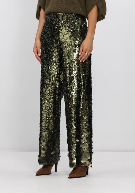 Gr&uuml;ne DANTE6 Weite Hose SALUZ SEQUINS PANTS - large