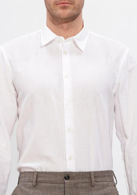 Wei&szlig;e SELECTED MEN Casual-Oberhemd SLHREGCLAY LINENBLEND LS SHIRT CLA NOOS - large