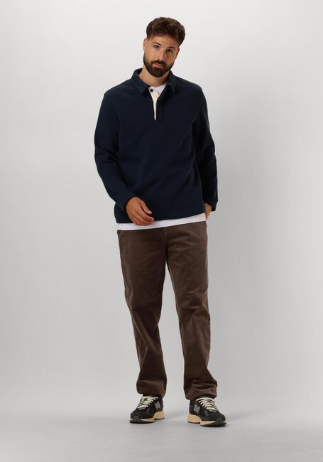 Blaue ANERKJENDT Pullover AKSOREN POLO SWEAT - large