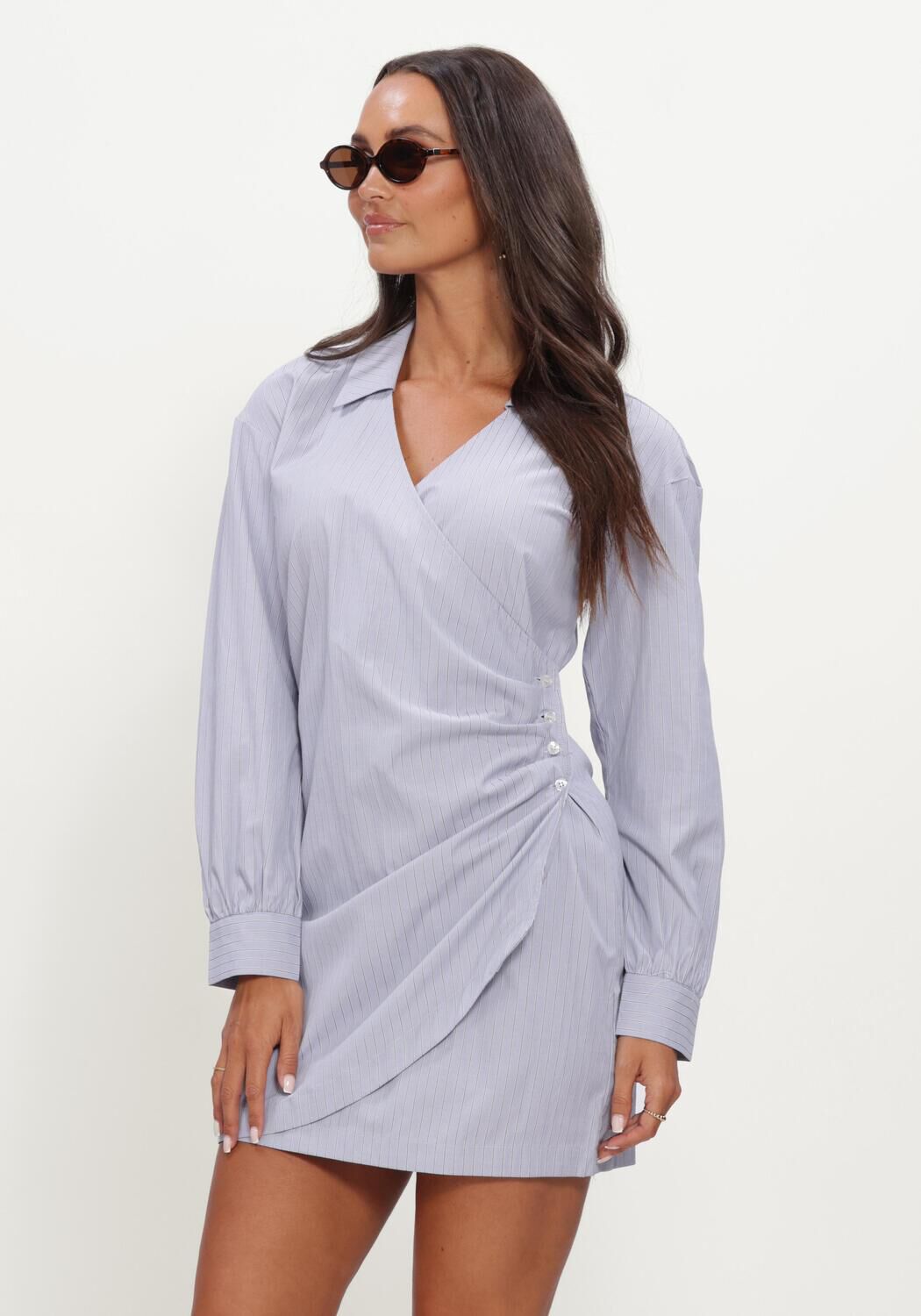 Blaue MODSTR&Ouml;M Kleider BRODIEMD DRESS - large