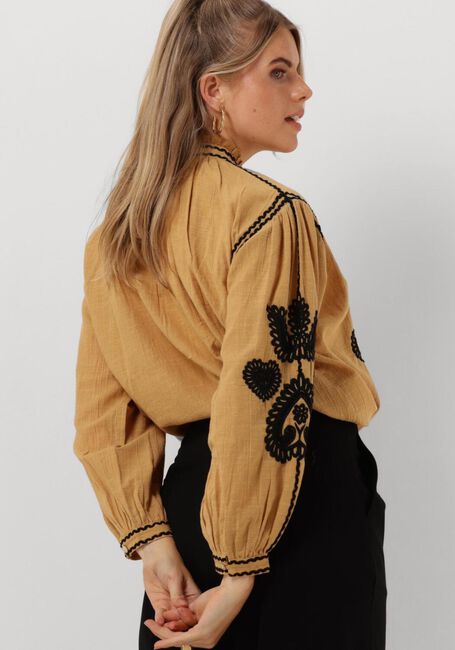 Camelfarbene ANTIK BATIK Blusen ROBBY BLOUSE - large