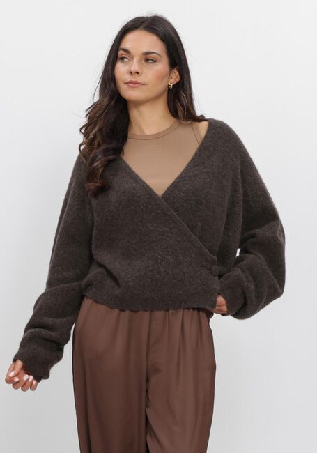 Schwarze SECOND FEMALE Pullover & Cardigans GABBY WRAP KNIT - large