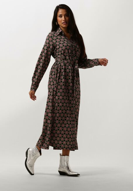 Mehrfarbige/Bunte COLOURFUL REBEL Midikleid DALIA GRAPHIC FLOWER MAXI SHIRT DRESS - large