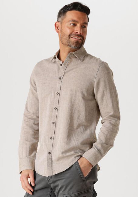 Sand PME LEGEND Casual-Oberhemd LONG SLEEVE SHIRT COTTON LINEN 2 TONE - large
