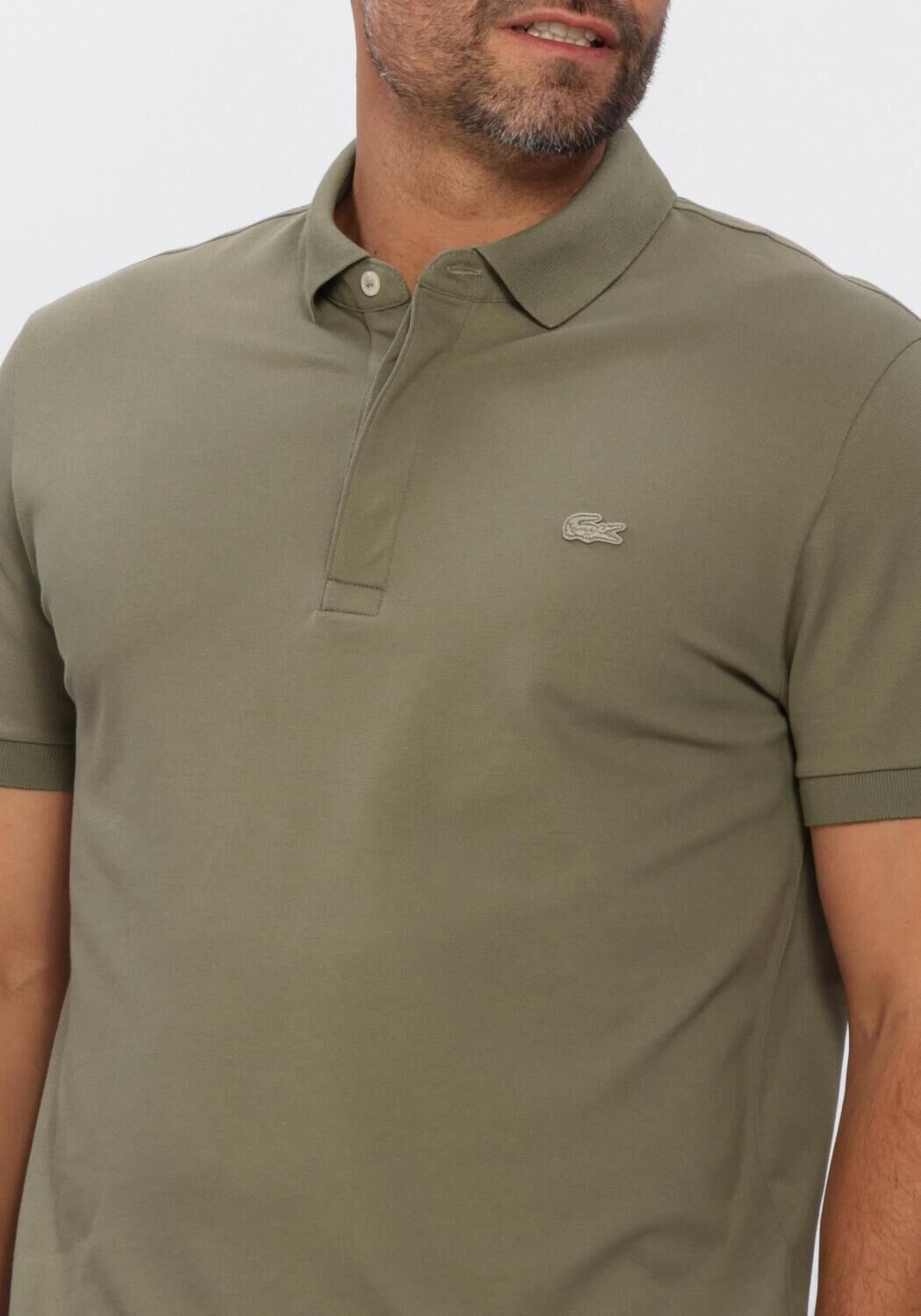 Gr&uuml;ne LACOSTE Polo-Shirt REGULAR FIT COTTON BLEND POLO SHIRT - large