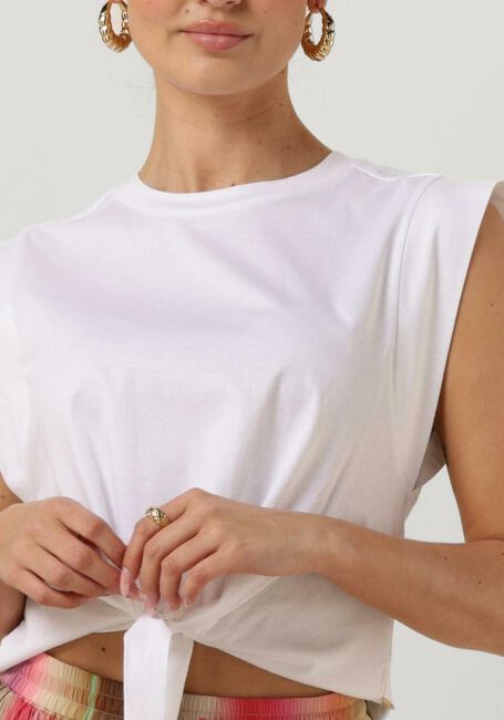 Weiße SCOTCH & SODA Top RELAXED-FIT KNOTTED T-SHIRT - large