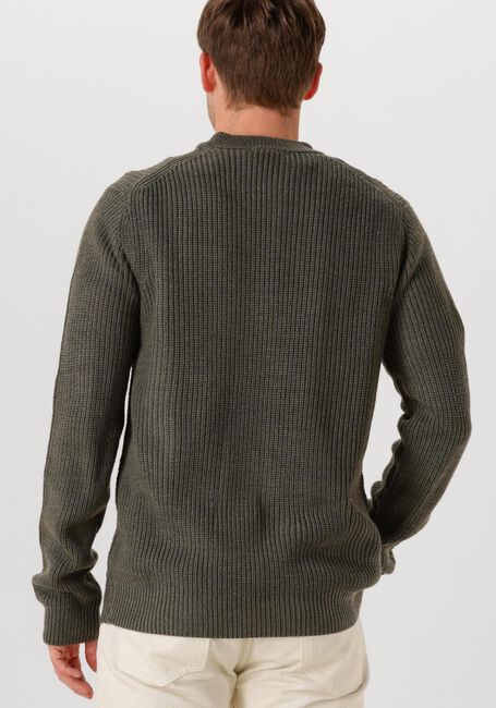 Dunkelgrün DSTREZZED Pullover CREW RIBKNIT - large