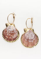 Goldfarbig NOTRE-V Ohrringe OORBEL PLATTE SCHELP - medium