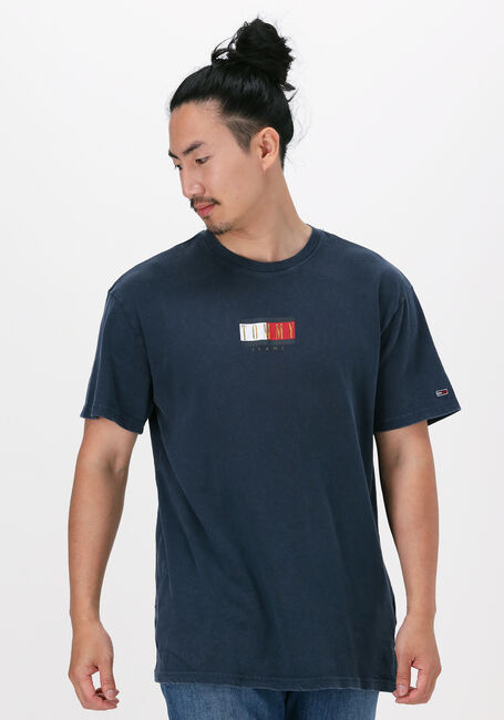 Dunkelblau TOMMY JEANS T-shirt TJM VINTAGE FLAG PRINT TEE - large