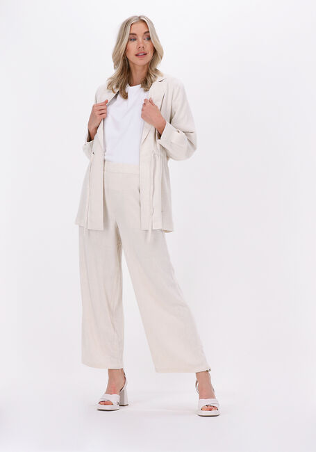 Beige MSCH COPENHAGEN Weite Hose MARIET ANKLE PANTS - large