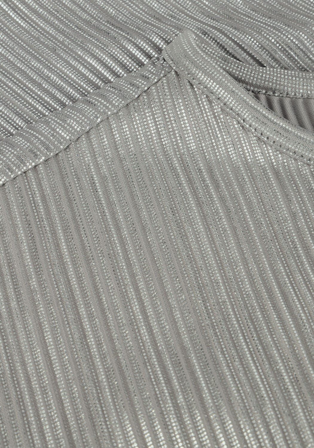 Silberne INDIAN BLUE JEANS T-shirt TOP METALLLIC - large