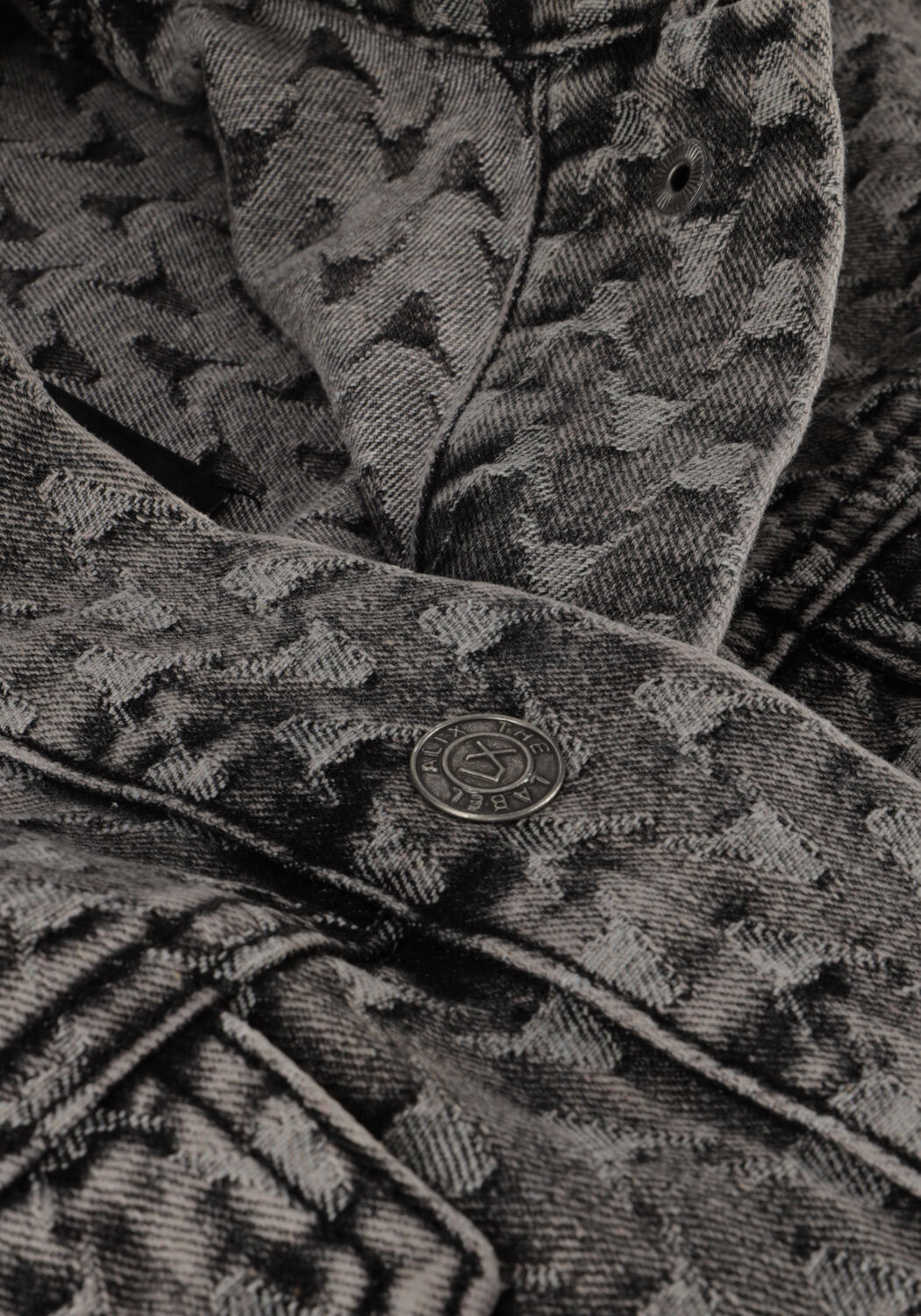 Dunkelgrau ALIX THE LABEL Jeansjacke LADIES WOVEN FANCY DENIM JACKET - large