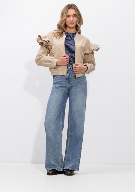 Blaue SUMMUM T-shirt TOP TWO TONE LUREX STRIPE - large